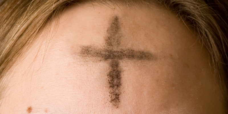 Ash on forehead - 800 x 400
