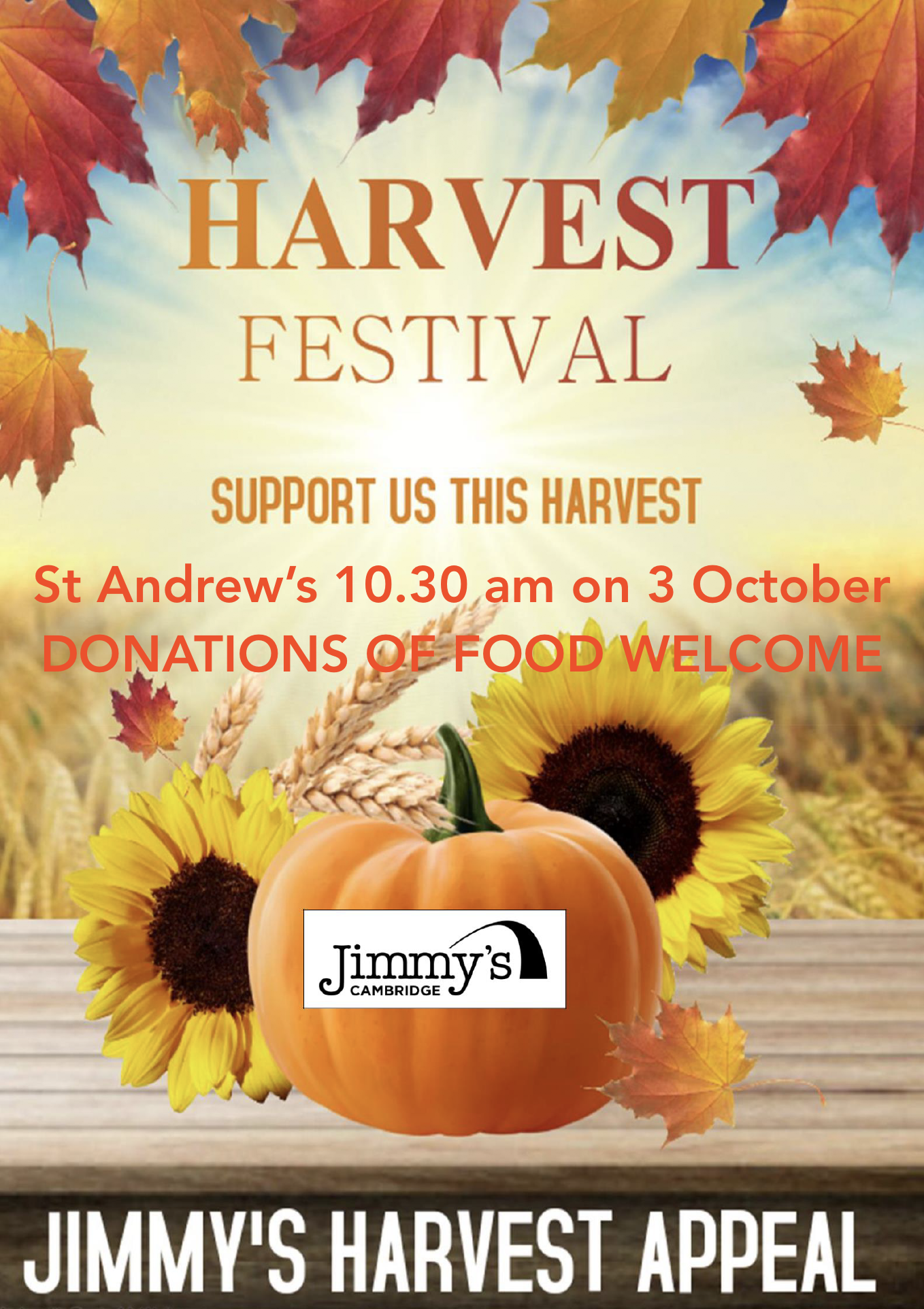Jimmy's Harvest Appeal