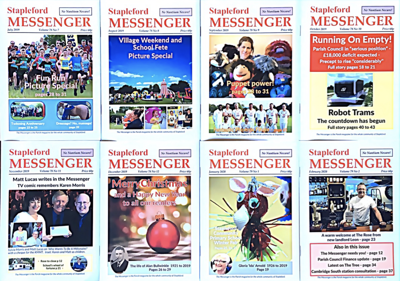 Messenger front covers