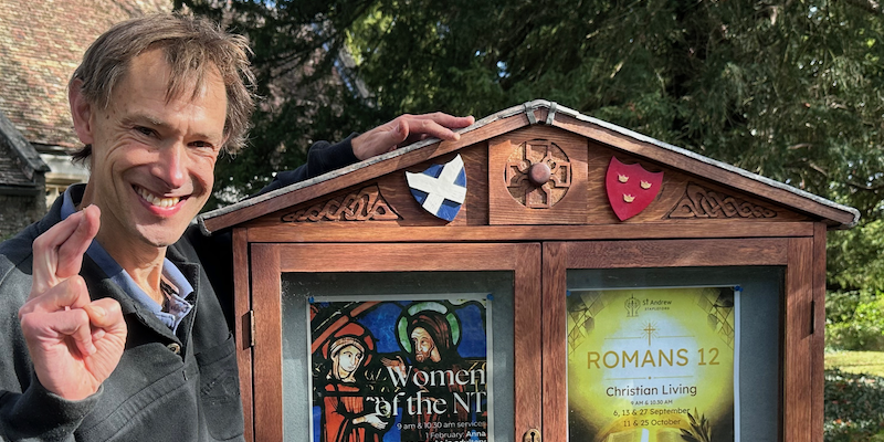 Churchyard noticeboard